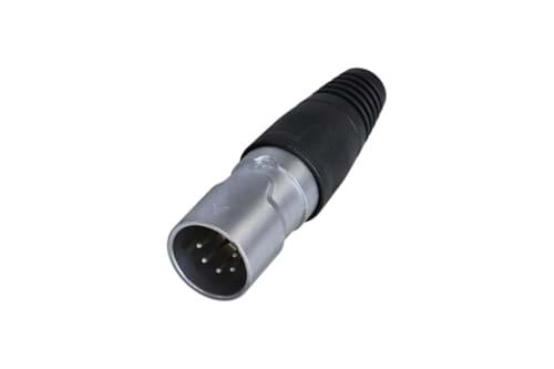 XLR kabeldeel 5 pin pen nikkel behuizing tincontact IP65 REAN