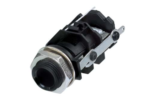 jack 6,3mm chassis solder mono plactic nose RJ-series