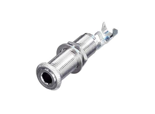 jack 6,3mm chassis 2-polig nikkel volledig metaal NYS