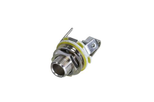 jack 6,3mm chassis 2-polig open panel<6.5mm NYS