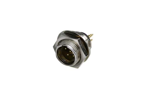 TINY XLR chassis 5p male nikkel rearmountable