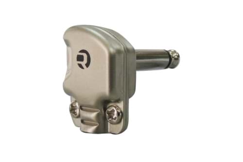 jack 6,3mm steker 2-polig nikkel Pancake