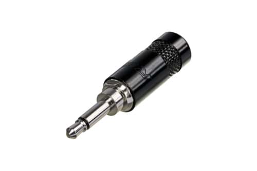 jack 3,5mm steker 2-polig zwart