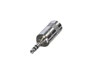 jack 3,5mm steker 3-polig nikkel kabeldiameter 8.5mm max