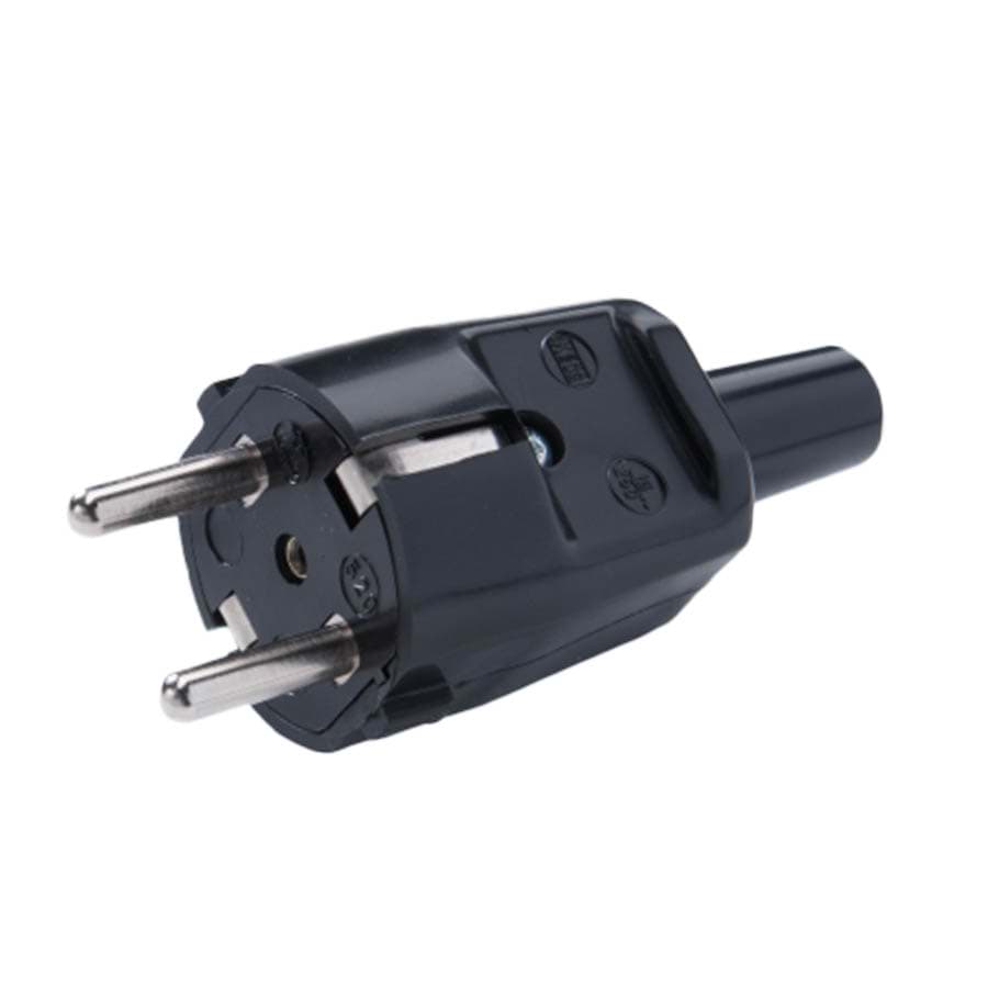 stekker randaarde PVC met tule zwart Kaiser