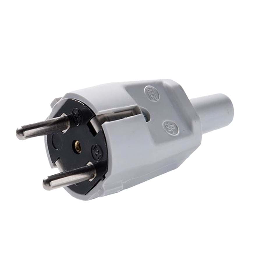 stekker randaarde PVC met tule wit Kaiser