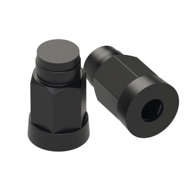 cap nut 5 plastic zwart