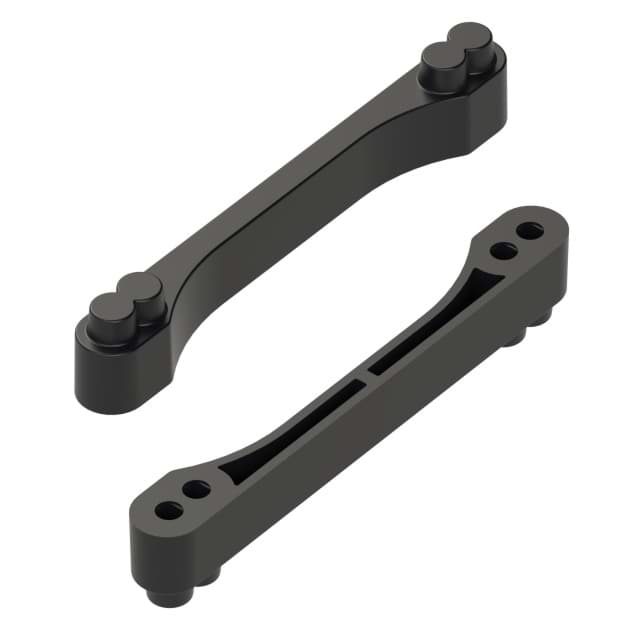 cap nut 2 plastic M6 tbv 125A 92/100/108mm zwart