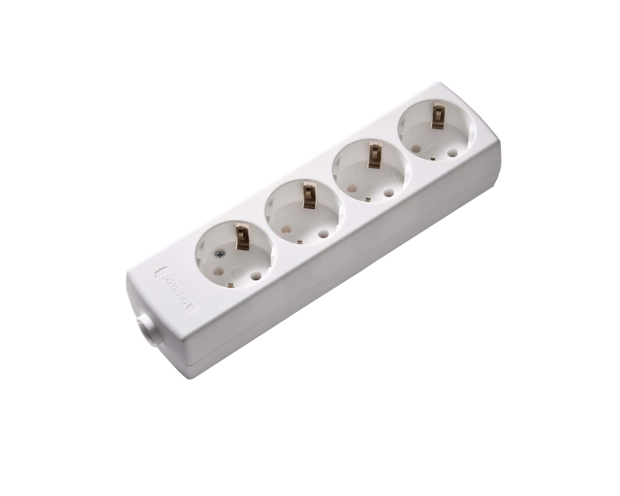 contactdoos randaarde  4v45gr wit portable