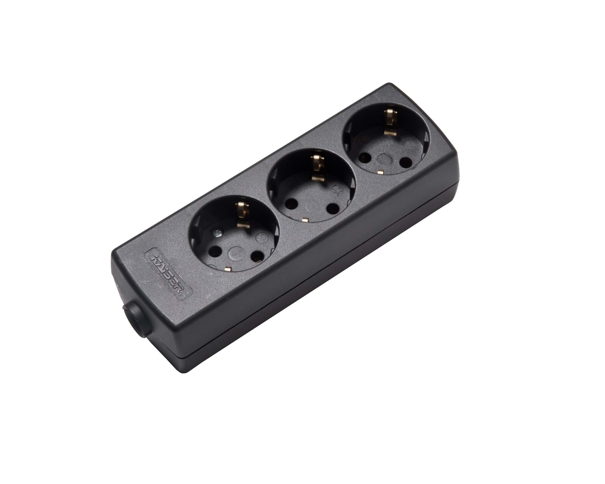 contactdoos randaarde  3v45gr zwart portable