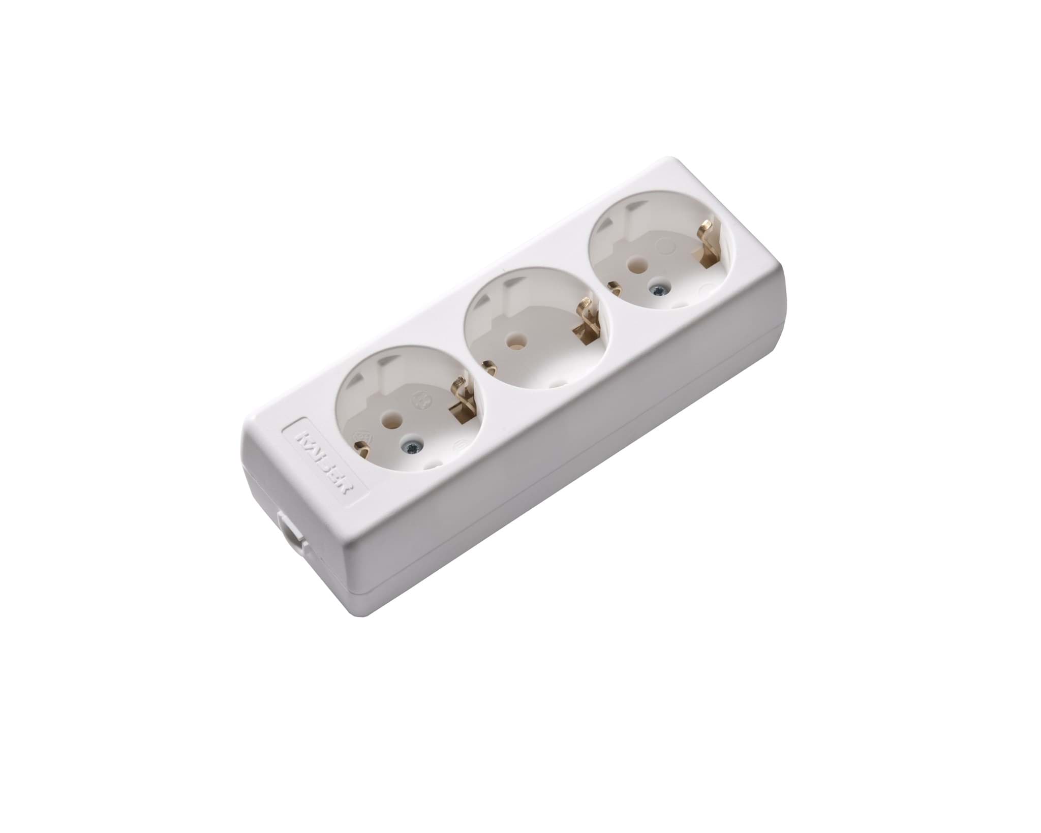 contactdoos randaarde  3v wit portable