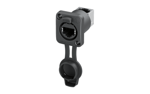 etherCON cat5e chassis-D RJ45-haaks met afdekkap TOP IP65/IP67airtight