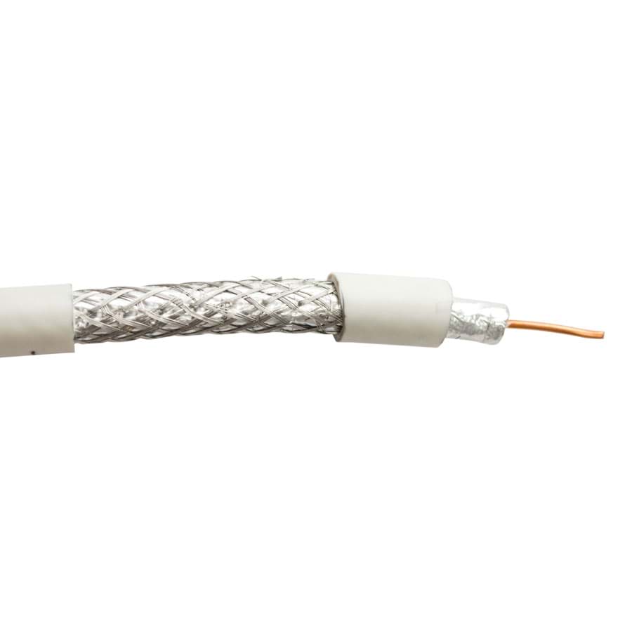 CATV coaxkabel RG6/U 1,0/4,8AF 3GHz QuadShield PVC Eca wit