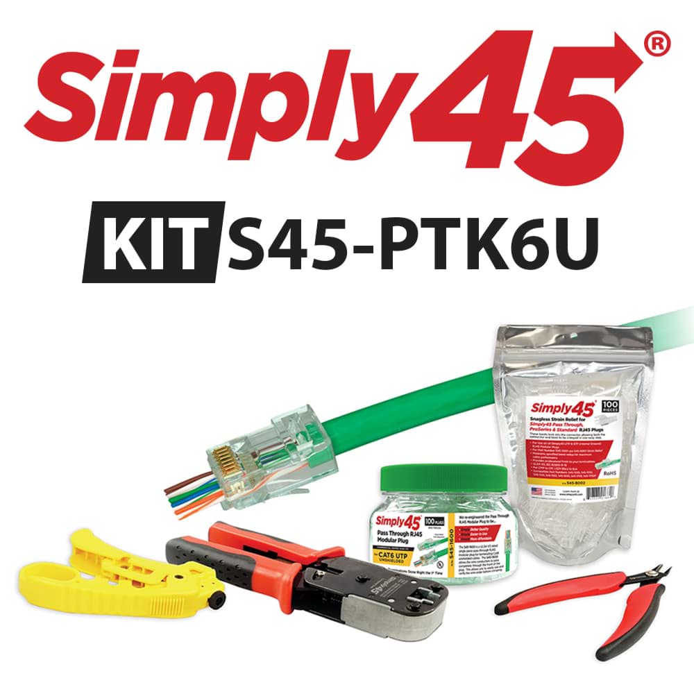 Starter KIT PassThrough Series CAT6 UTP Simply45