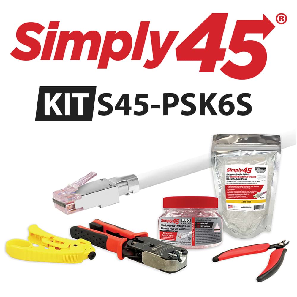 Starter KIT ProSeries PassThrough CAT6/6A STP Simply45
