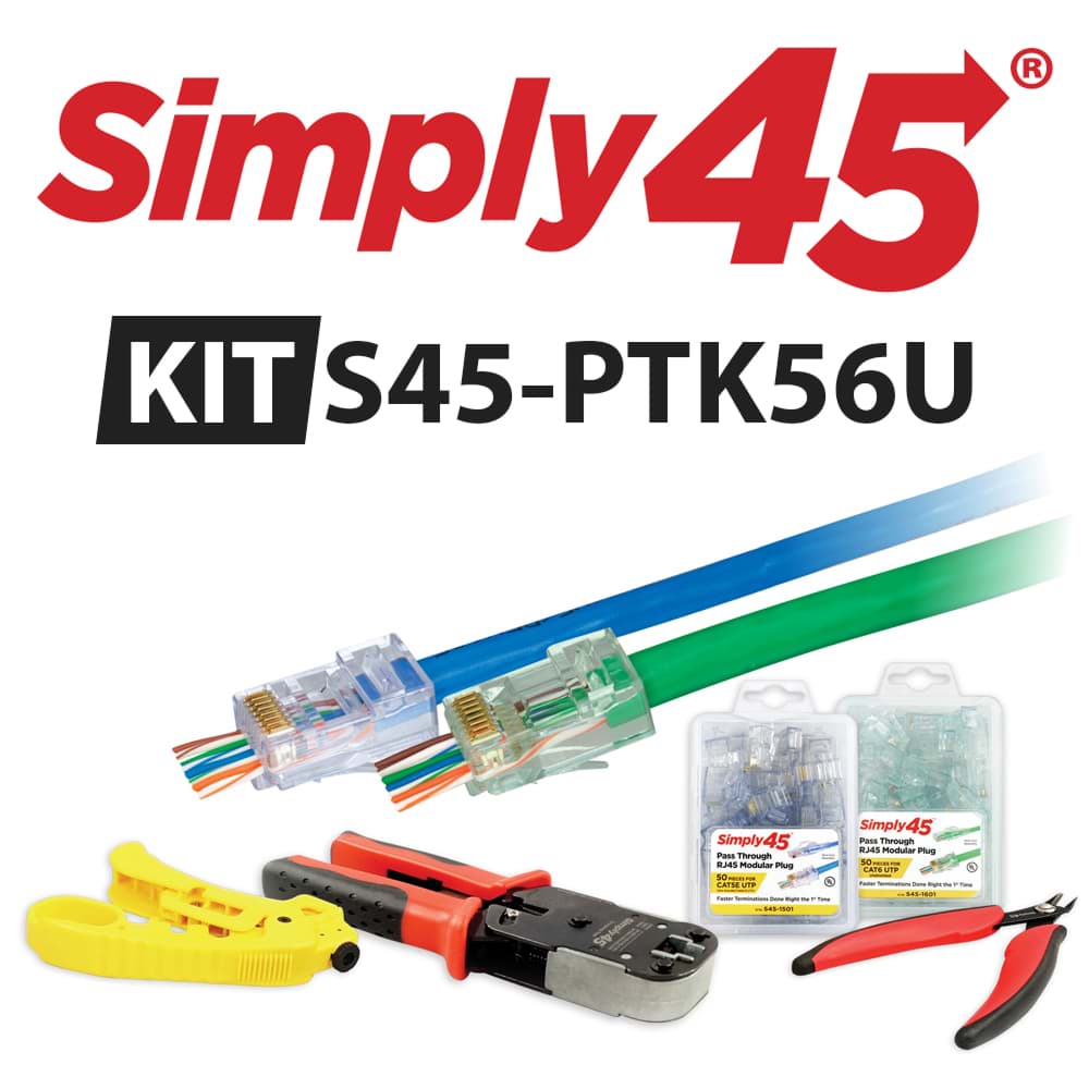 Starter KIT PassThrough Series CAT5e/6 UTP Simply45