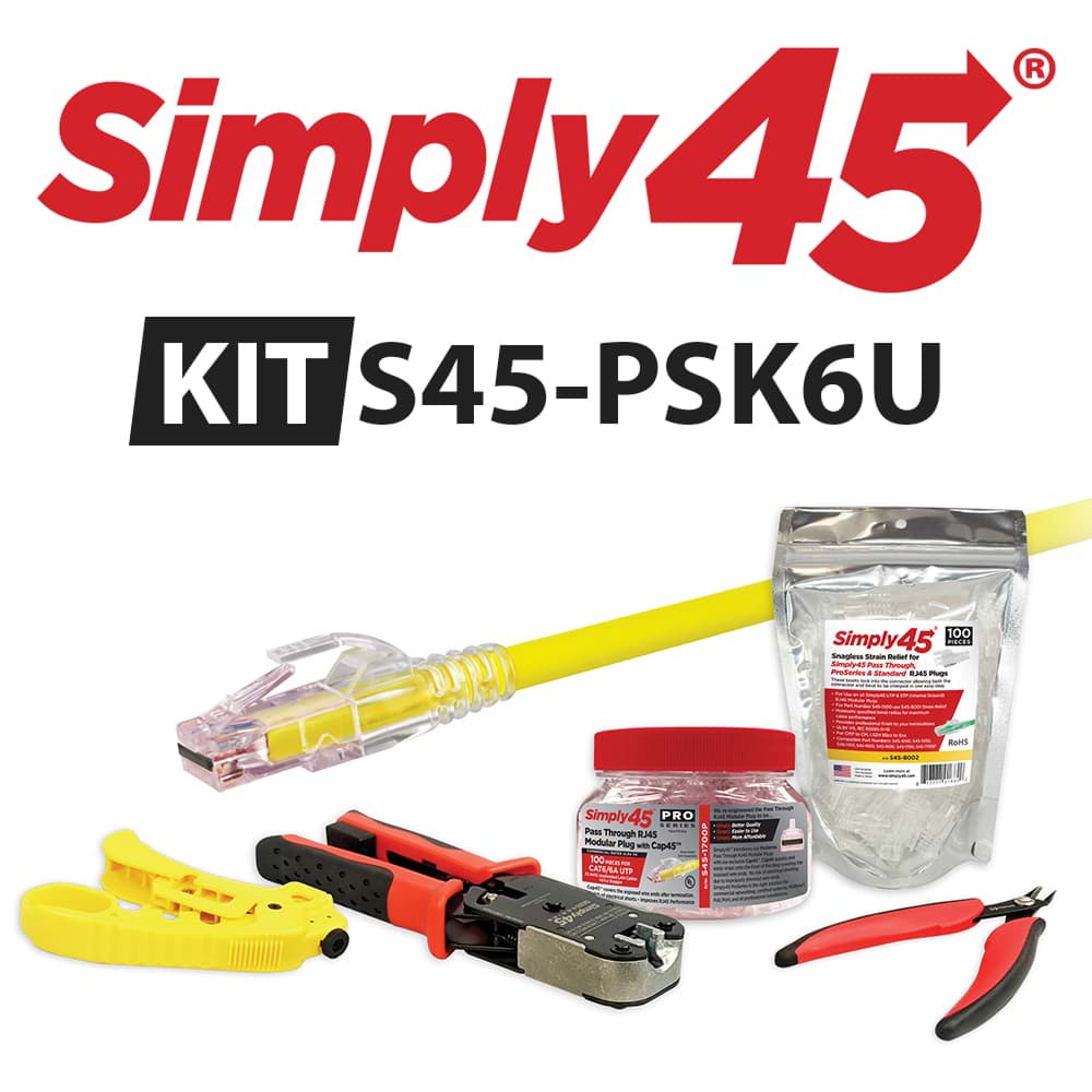 Starter KIT ProSeries PassThrough CAT6/6A UTP Simply45