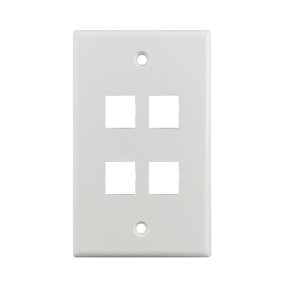 wandplaat US 1-gang 4x keystone wit Simpy45