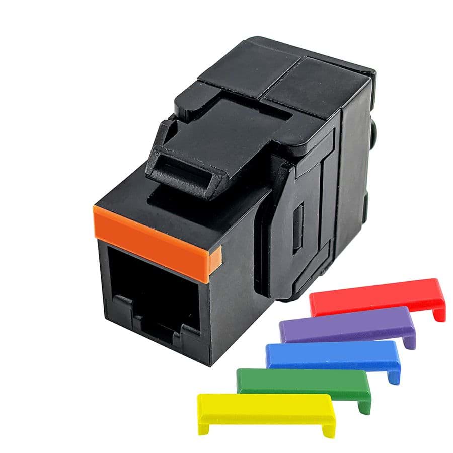 keystone RJ45/110-Toolless CAT5E UTP zwart 180gr S45