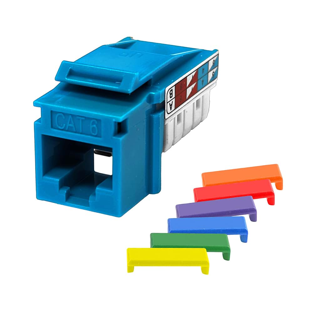 keystone RJ45/110 CAT6 UTP blauw  90gr S45