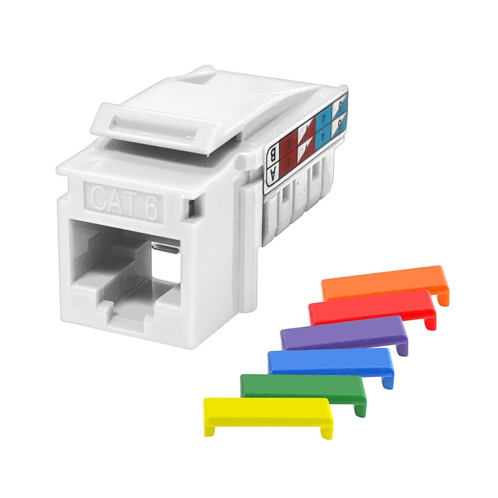 keystone RJ45/110 CAT6 UTP wit  90gr S45