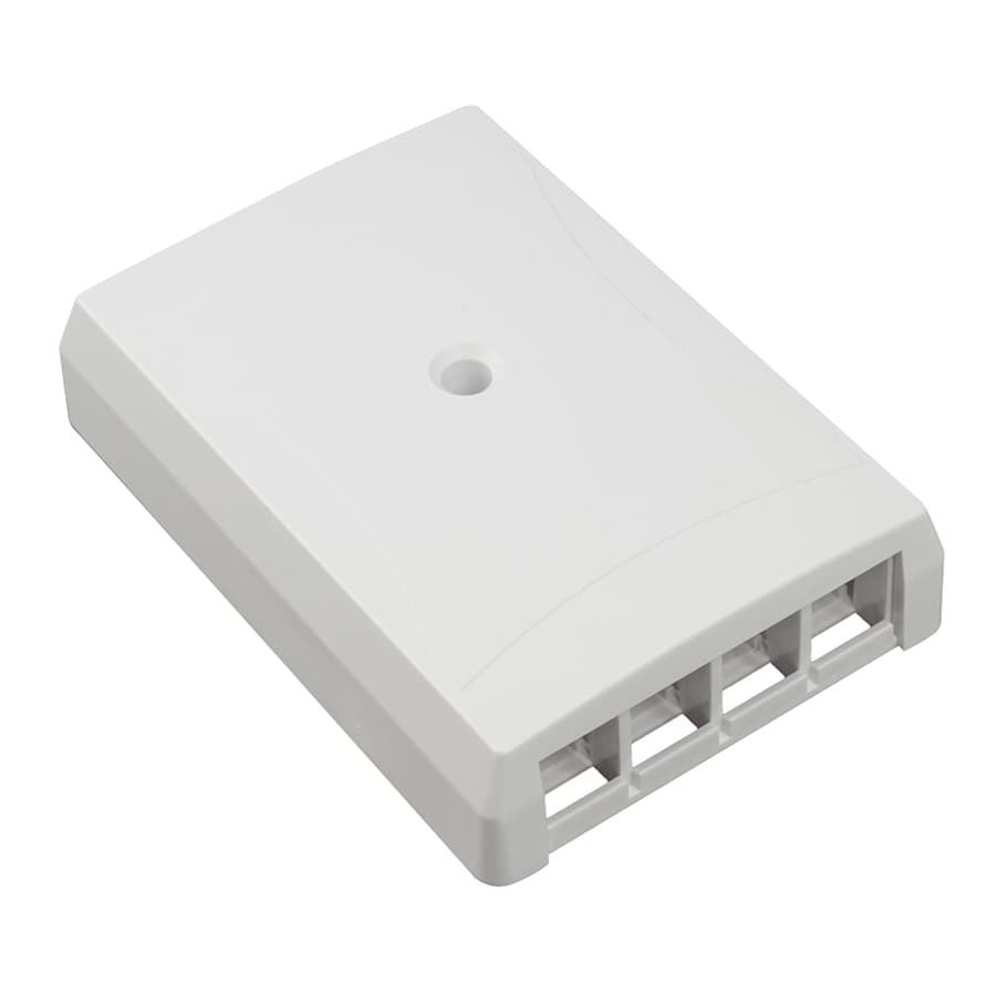 multimedia wall outlet 4x keystone unloaded single gang