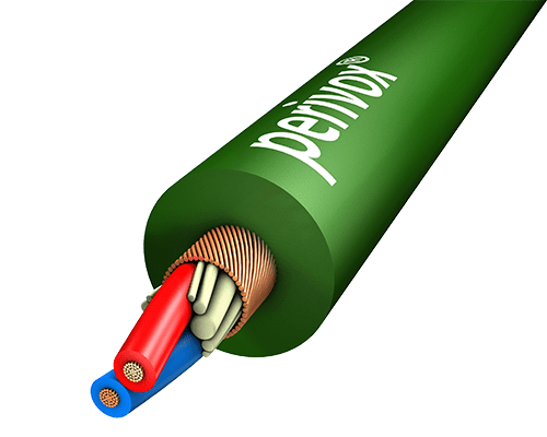 Microfoonkabel 2x0,22mm2 NF-WY PVC-SOFT d=6,4mm groen