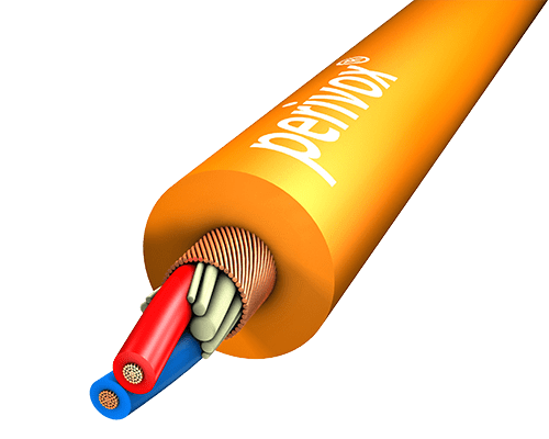 Microfoonkabel 2x0,22mm2 NF-WY PVC-SOFT d=6,4mm oranje