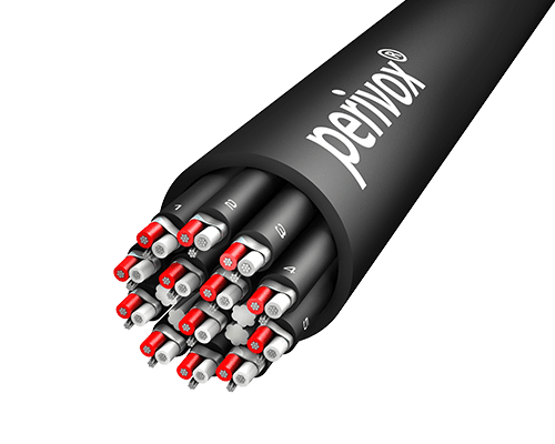 Multipair 12x2x0,22mm2 audio PVC-SOFT zwart MF-Y