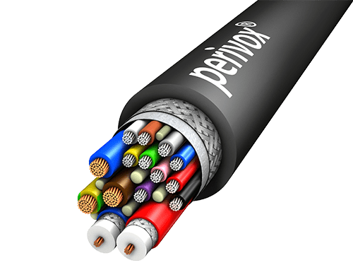Combikabel VIDEO+POWER (2x0.54L/2.3 + 3x0,75mm2 + 10S)C FRNC zwart