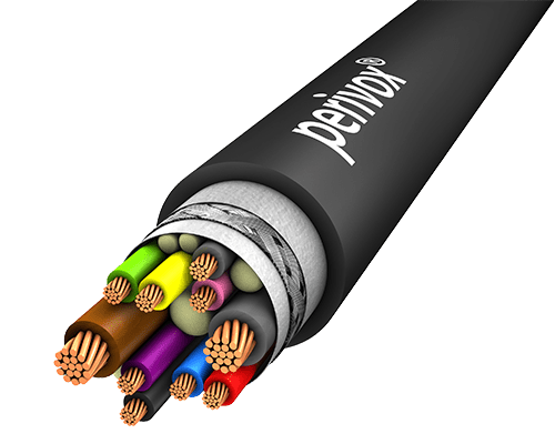 Combikabel CAT+POWER CAT5e - 4x2x0,25mm2 + 2x0,5mm2 PUR zwart