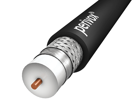 Videokabel 0,8/3,7AF PVC zwart