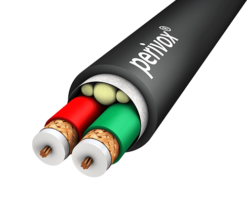 Videokabel MULTI 2x 0,54L/2,3/3,1 PVC zwart