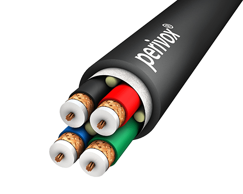 Videokabel MULTI 4x 0,54L/2,3/3,1 PVC zwart