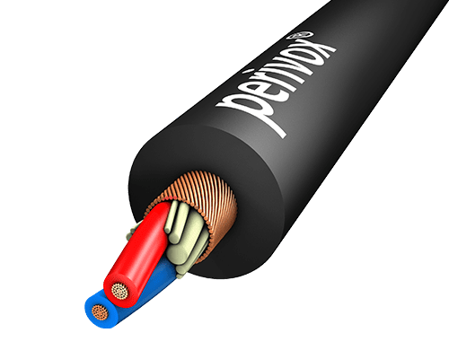 Microfoonkabel 2x0,14mm2 NF-WY PVC-FLEX d=3,5mm zwart