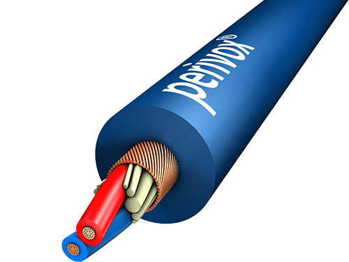 Microfoonkabel 2x0,22mm2 NF-WY PVC-SOFT d=6,4mm blauw