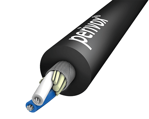 Signaalkabel Audio-AES-DMX 2x0,22mm2 M-WY PVC-SOFT d=6,4mm zwart