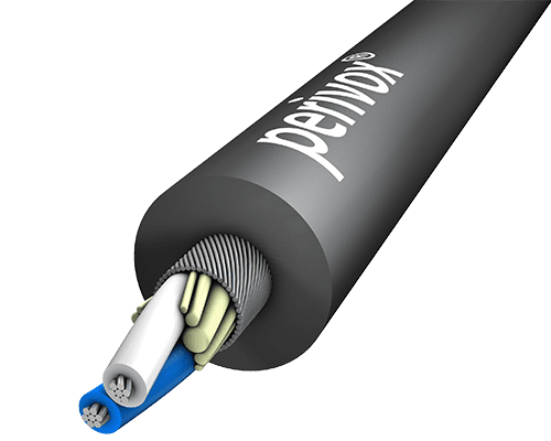 Signaalkabel Audio-AES-DMX 2x0,22mm2 M-WY PVC-SOFT d=6,4mm grijs