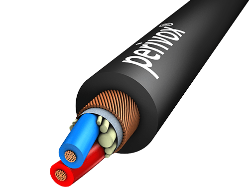 Microfoonkabel 2x0,22mm2 NF-WY PVC-FLEX zwart d=4,7mm HQ