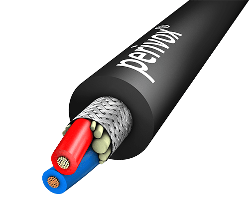 Microfoonkabel 2x0,38mm2 NF-CY PVC-SOFT d=6,4mm zwart