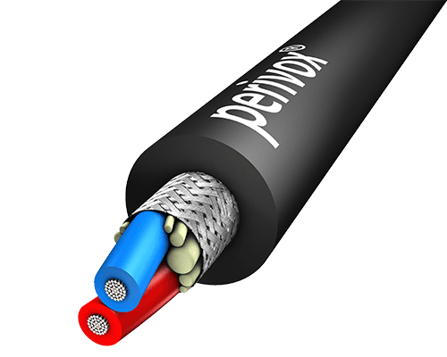 Microfoonkabel 2x0,14mm2 NF-CP PUR-ROBUST d=3,2mm zwart