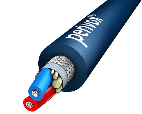 Microfoonkabel 2x0,25mm2 NF-CP d=3,8mm PUR-ROBUST blauw