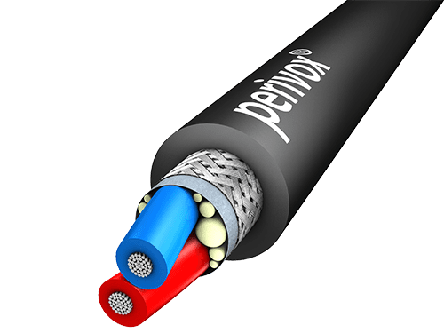 Microfoonkabel 2x0,5mm2 NF-CP PUR-ROBUST d=6,0mm zwart
