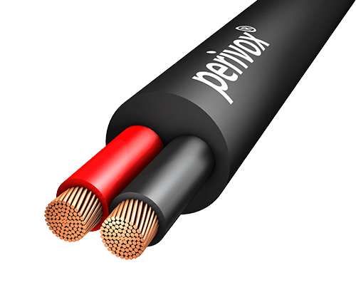 Luidsprekerkabel  2x4,0mm2 PVC zwart