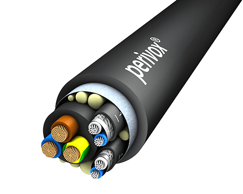 Combikabel DMX+POWER (2xDMX d4,3 + [3G1,5mm2]Y) PVC zwart
