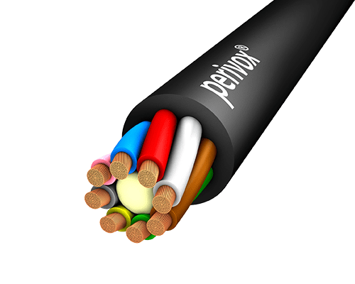 Luidsprekerkabel  8x2,5mm2 PVC zwart (kern+8)