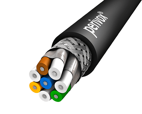 datakabel PATCH CAT7 S/FTP 600MHz 4PxAWG26/7 PVCSOFT zwart Perivox MTR