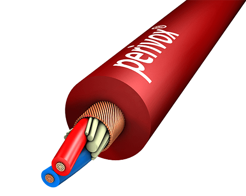 Microfoonkabel 2x0,22mm2 NF-WY PVC-SOFT d=6,4mm rood