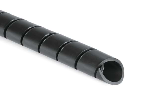 spiraalslang polyethyleen 16mm zwart