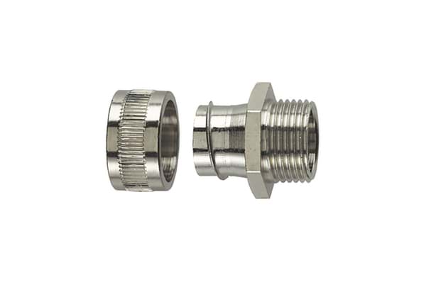 metalen koppeling met star buitendraad 10mm M12
